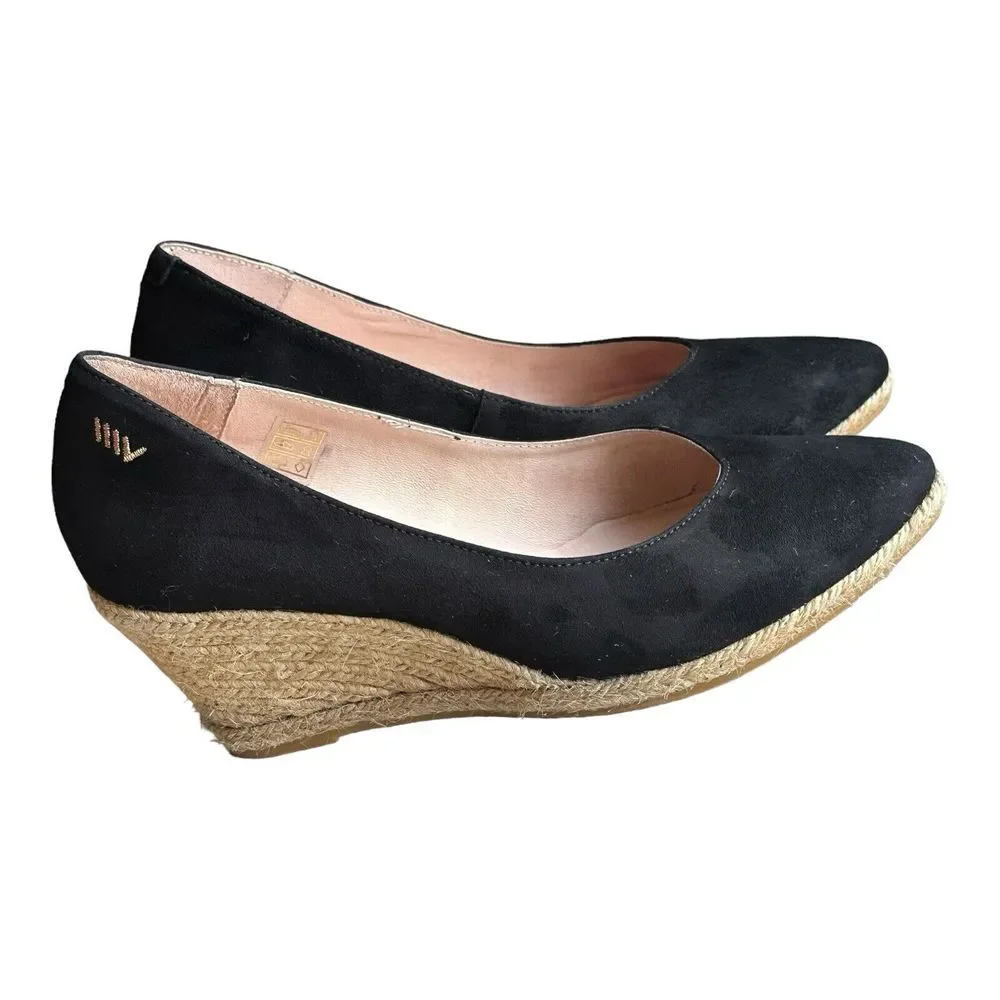 Viscata Barcelona Womens Teva Espadrille Heel Black EU 38‎  US 7